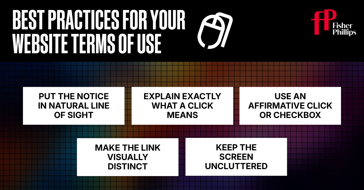 Best Practices for Your Website Terms of Use
