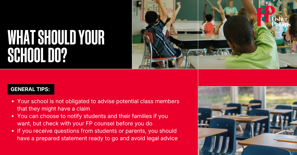 What should your school do?