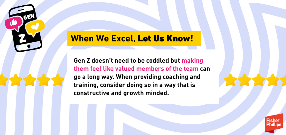 When we excel, let us know!