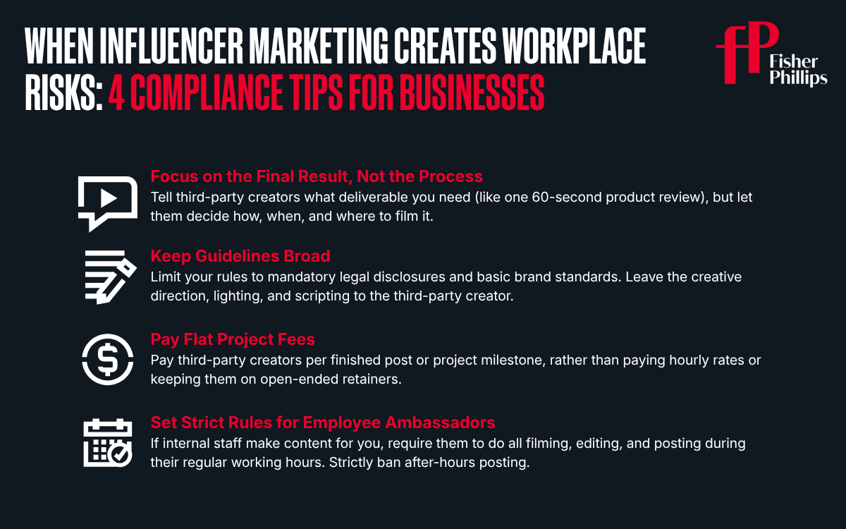 When Influencer Marketing Creates Workplace Risks: 4 Compliance Tips for Businesses