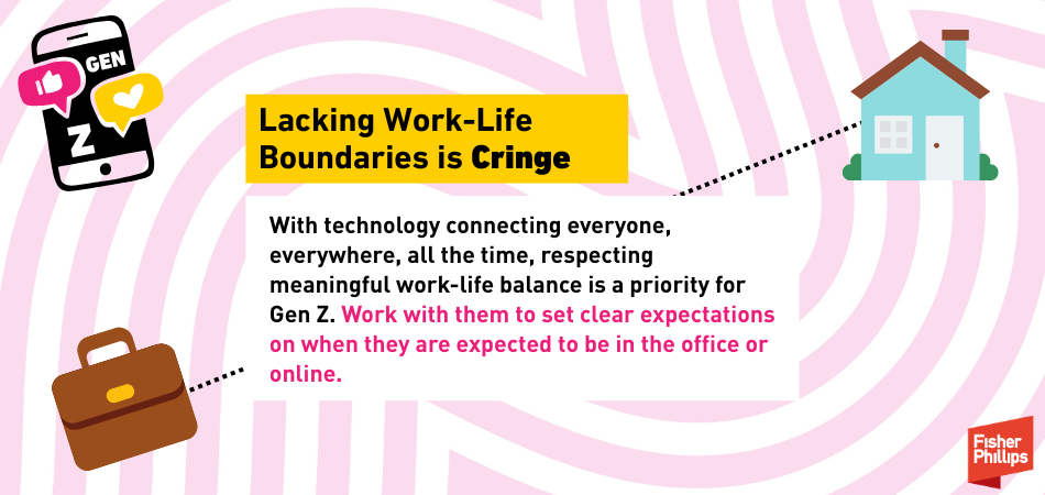 Lacking work-life boundaries is cringe