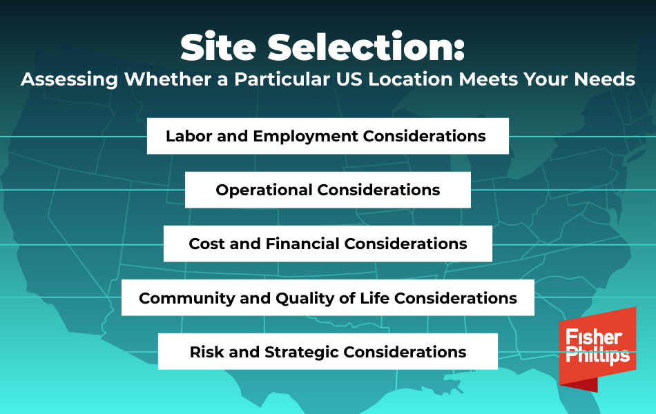 Site Selection: Assessing Whether a Particular US Location Meets your Needs