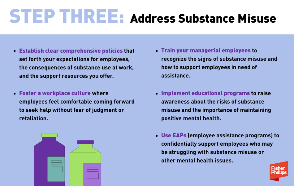 Step three: address substance misuse banner